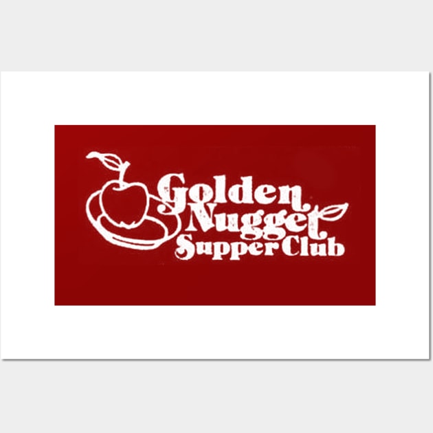 Golden Nugget Supper Club T Shirt | Vintage Durham North Carolina Wall Art by Contentarama